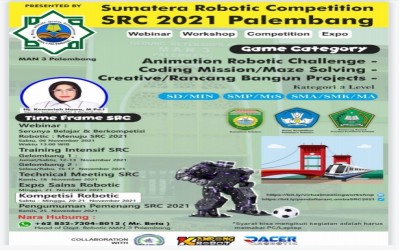Ayoo Ikuti Sumatera Robotc Competition 2021 Kerjasama MAN 3 Bersama Kampung Robot