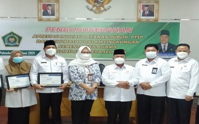 PTSP MAN 3 Palembang Terima Apresiasi Tingkat Kanwil Kemenag Sumsel